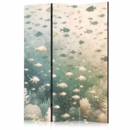 3-delad rumsavdelare - Fish and diverse vegetation