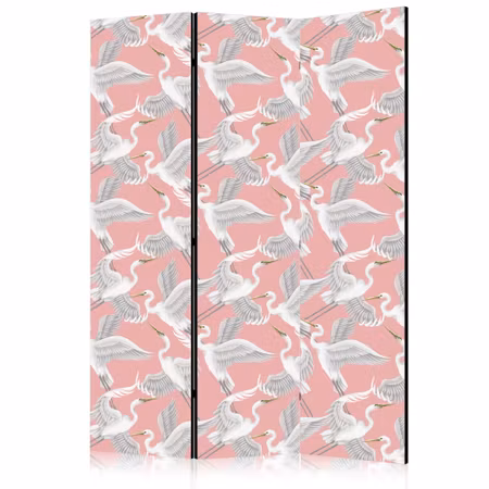 3-delad rumsavdelare - Pastel birds a delicate