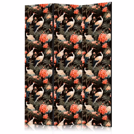 3-delad rumsavdelare - Ornament with birds