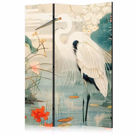 3-delad rumsavdelare - By an asian pond an