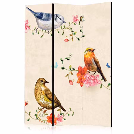 3-delad rumsavdelare - Bird song