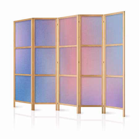 5-delad japanska rumsavdelare - Rainbow gradient