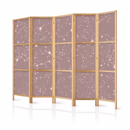 5-delad japanska rumsavdelare - Night sky