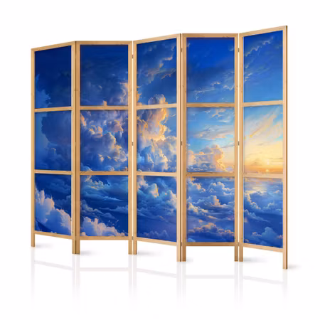 5-delad japanska rumsavdelare - When the sky