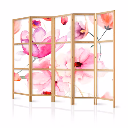 5-delad japanska rumsavdelare - Floral bliss ii