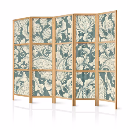 5-delad japanska rumsavdelare - Sage green
