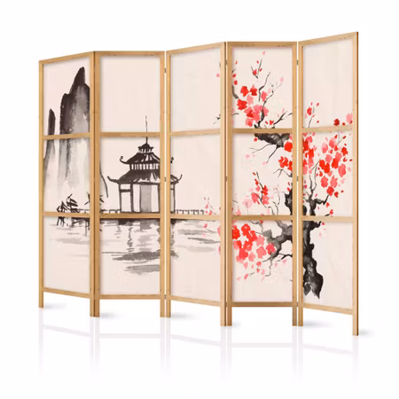 5-delad japanska rumsavdelare - Mystical calm
