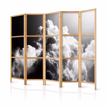 5-delad japanska rumsavdelare - Clouds like from