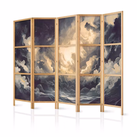 5-delad japanska rumsavdelare - Epic light play