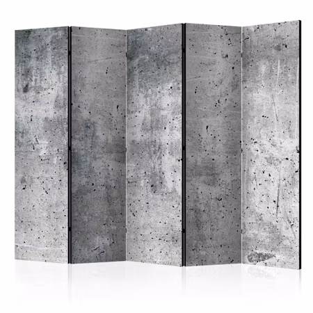 5-delad ljuddämpande rumsavdelare - Fresh concrete