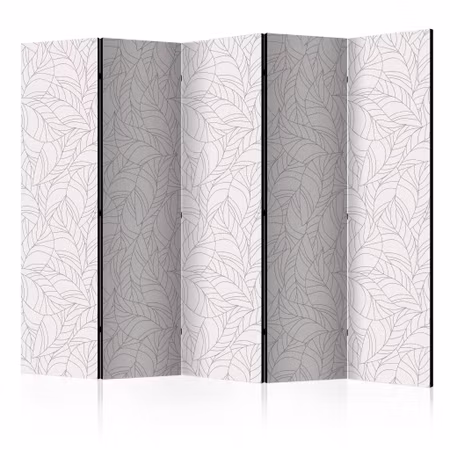 5-delad ljuddämpande rumsavdelare - Colourless