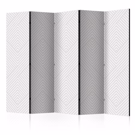 5-delad ljuddämpande rumsavdelare - Broken lines