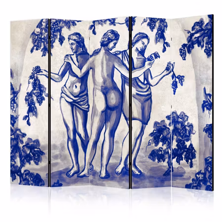 5-delad ljuddämpande rumsavdelare - Three graces
