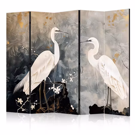 5-delad ljuddämpande rumsavdelare - Herons and