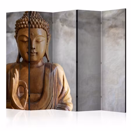 5-delad ljuddämpande rumsavdelare - Buddha