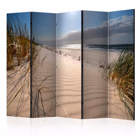 5-delad ljuddämpande rumsavdelare - Beach in