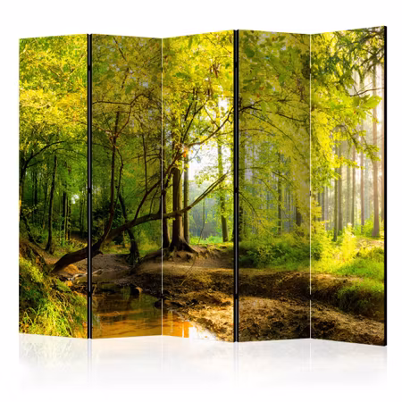 5-delad ljuddämpande rumsavdelare - Forest