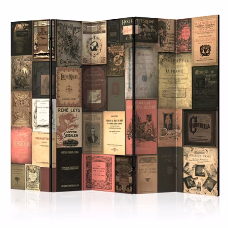 5-delad ljuddämpande rumsavdelare - Books of