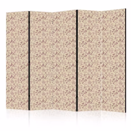 5-delad ljuddämpande rumsavdelare - Beige nature