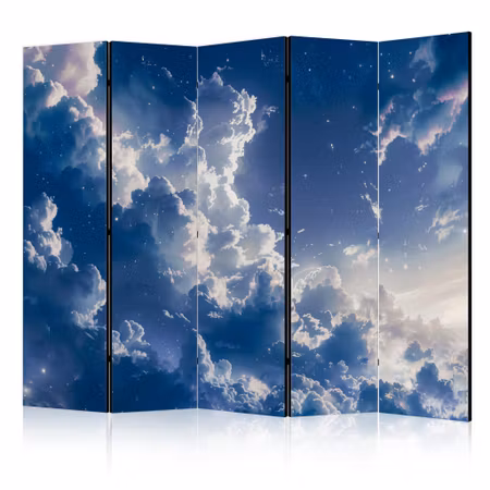 5-delad ljuddämpande rumsavdelare - Starry clouds