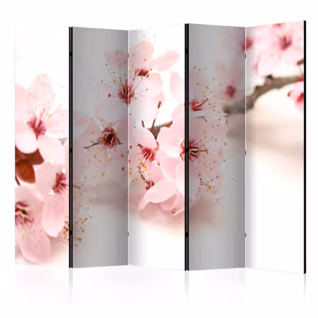5-delad ljuddämpande rumsavdelare - Cherry blossom