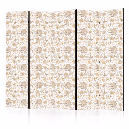 5-delad ljuddämpande rumsavdelare - Beige shades