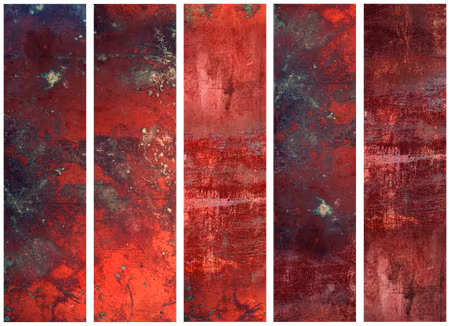 5-delad rumsavdelare - Red Concrete