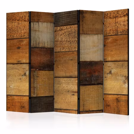 5-delad rumsavdelare - Wooden Textures