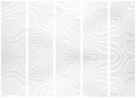 5-delad rumsavdelare - White Waves