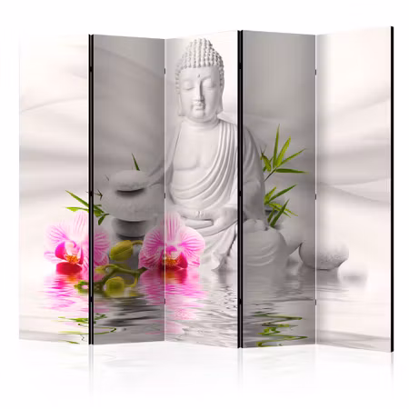 5-delad rumsavdelare - Buddha and Orchids