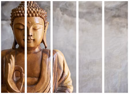 5-delad rumsavdelare - Buddha