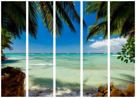 5-delad rumsavdelare - Relaxing on the Beach