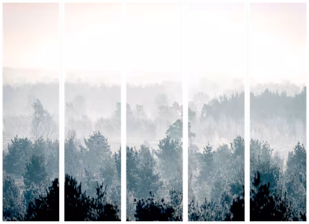 5-delad rumsavdelare - Winter Forest