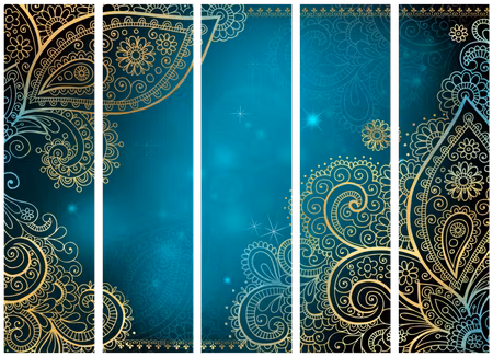 5-delad rumsavdelare - Oriental Wings