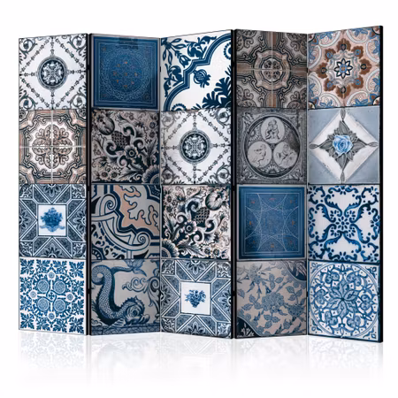 5-delad rumsavdelare - Blue Arabesque