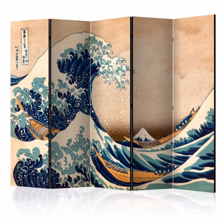 5-delad rumsavdelare - Hokusai the Great Wave Off
