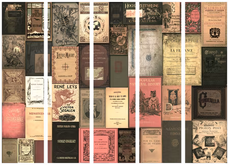 5-delad rumsavdelare - Books of Paradise