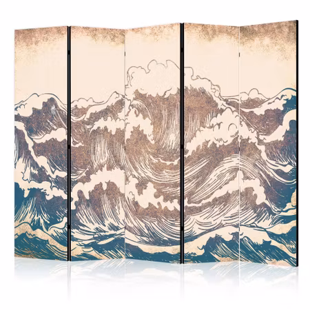 5-delad rumsavdelare - Turbulent Ocean High Waves