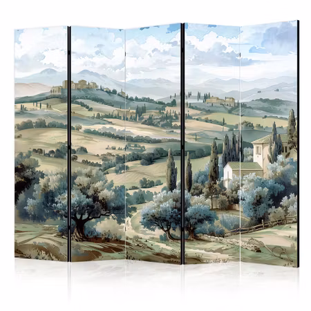 5-delad rumsavdelare - Landscape with Green Fields