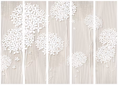 5-delad rumsavdelare - Paper Dandelions