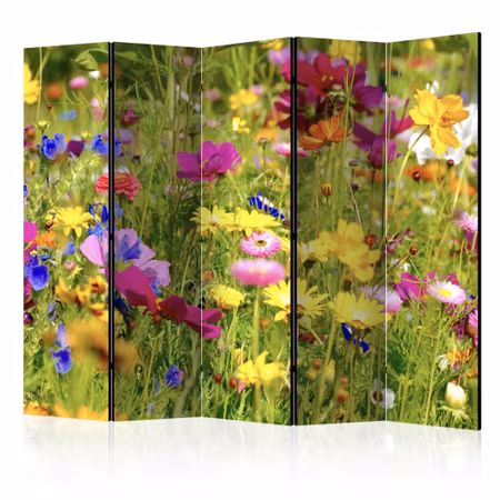 5-delad rumsavdelare - Summer Flowers