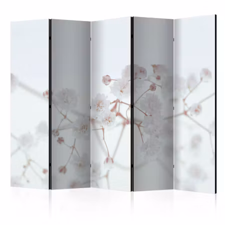 5-delad rumsavdelare - White Flowers