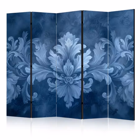 5-delad rumsavdelare - Ornament in Blue and Cool