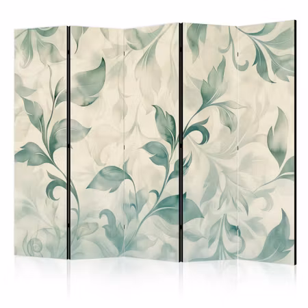 5-delad rumsavdelare - Watercolor Botanical Motif
