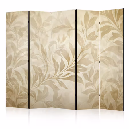 5-delad rumsavdelare - Botanical Motif with Leaves