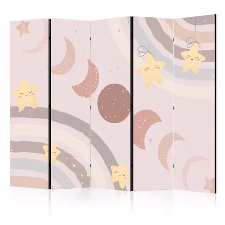 5-delad rumsavdelare - Joyful Sky Yellow Cheerful