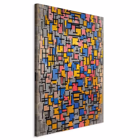 DIY canvastavla XXL - Piet mondrian composition