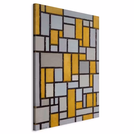DIY canvastavla XXL - Piet mondrian composition