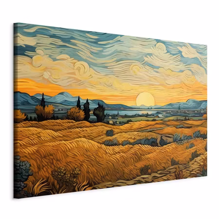 DIY canvastavla XXL - Impressionistic fields