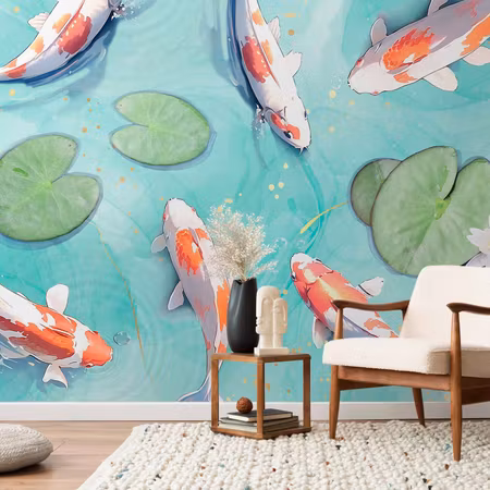 Fototapet - Pond in Japan
